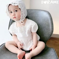 레이스바디슈트 아기레이스보넷 신생아여름외출복선물