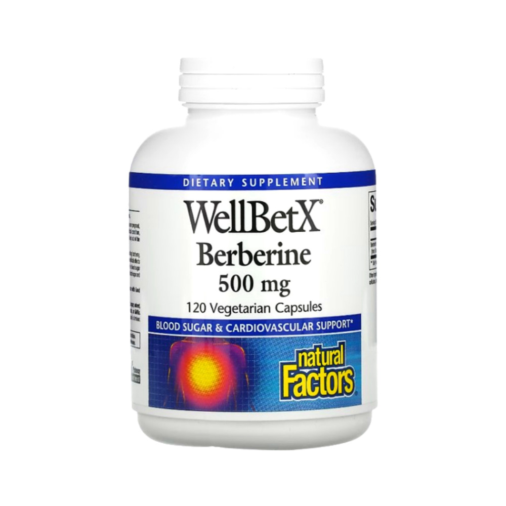 네츄럴팩터스 <b>베르베린</b> <b>WellBetX</b> Berberine 500mg 120캡슐