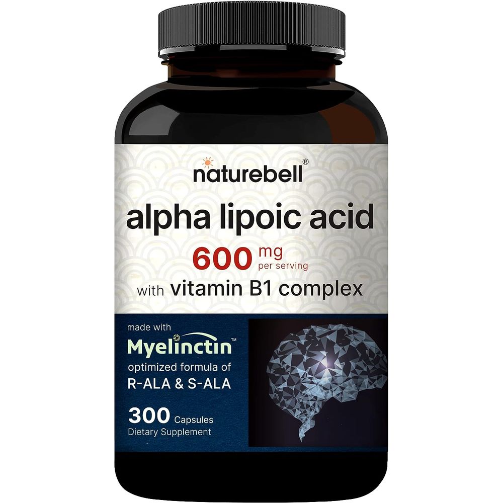 네이처벨 R S 알파리포산 600mg 300캡슐 벤포 티아민