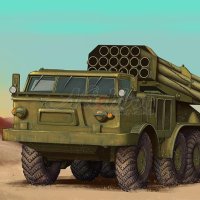 트럼페터 밀리터리 07180 1/72 Russian 9P140 TEL of 9K57 Uragan Multiple Launch Rocket System