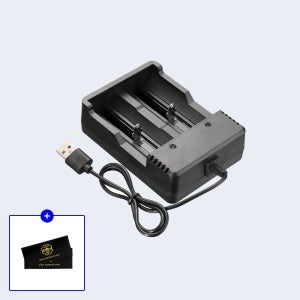 18650 배터리 충전기 충전지 리튬이온 4.2 v 과충전방지 건전지 2구 고속 MS-5D82A