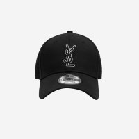 [정품] 생로랑 x 뉴에라 YSL 모노그램 캡 블랙 Saint Laurent New Era Monogram Cap Black - 687687-YCL36-1000