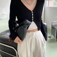 디어드 버튼 가디건 (DEARED BUTTON CARDIGAN)