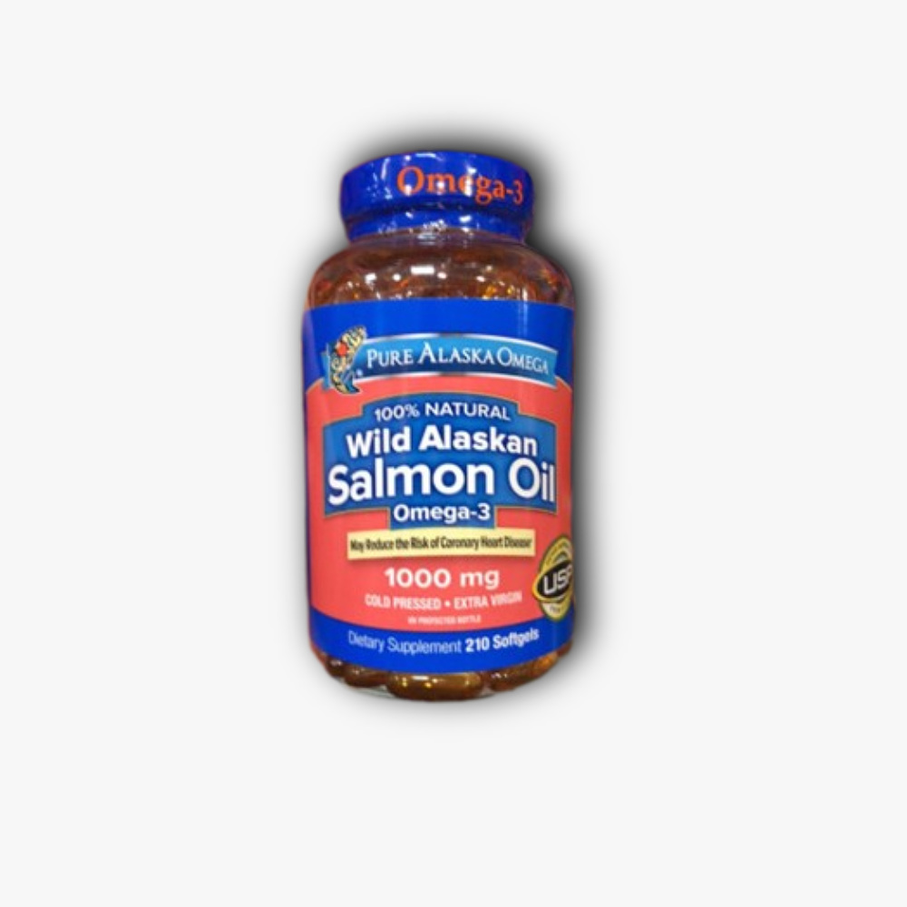퓨어 <b>알래스칸</b> 오메가 와일드 연어유 100mg 210정
