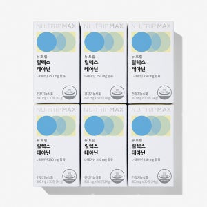 뉴트립 스트레스 긴장완화 릴렉스 L 테아닌 800mg 30정, 6개