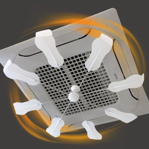 대한민국 제조 올트팬프로 화이트 천장형 에어컨 바람막이 시스템 에어컨 바람개비 날개 실링팬