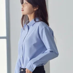 여성) 옥스포드 루즈핏 셔츠_MSE5WC2901