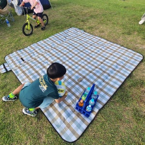 피크닉매트 체크 감성 방수 돗자리 한강 나들이 매트 커플형