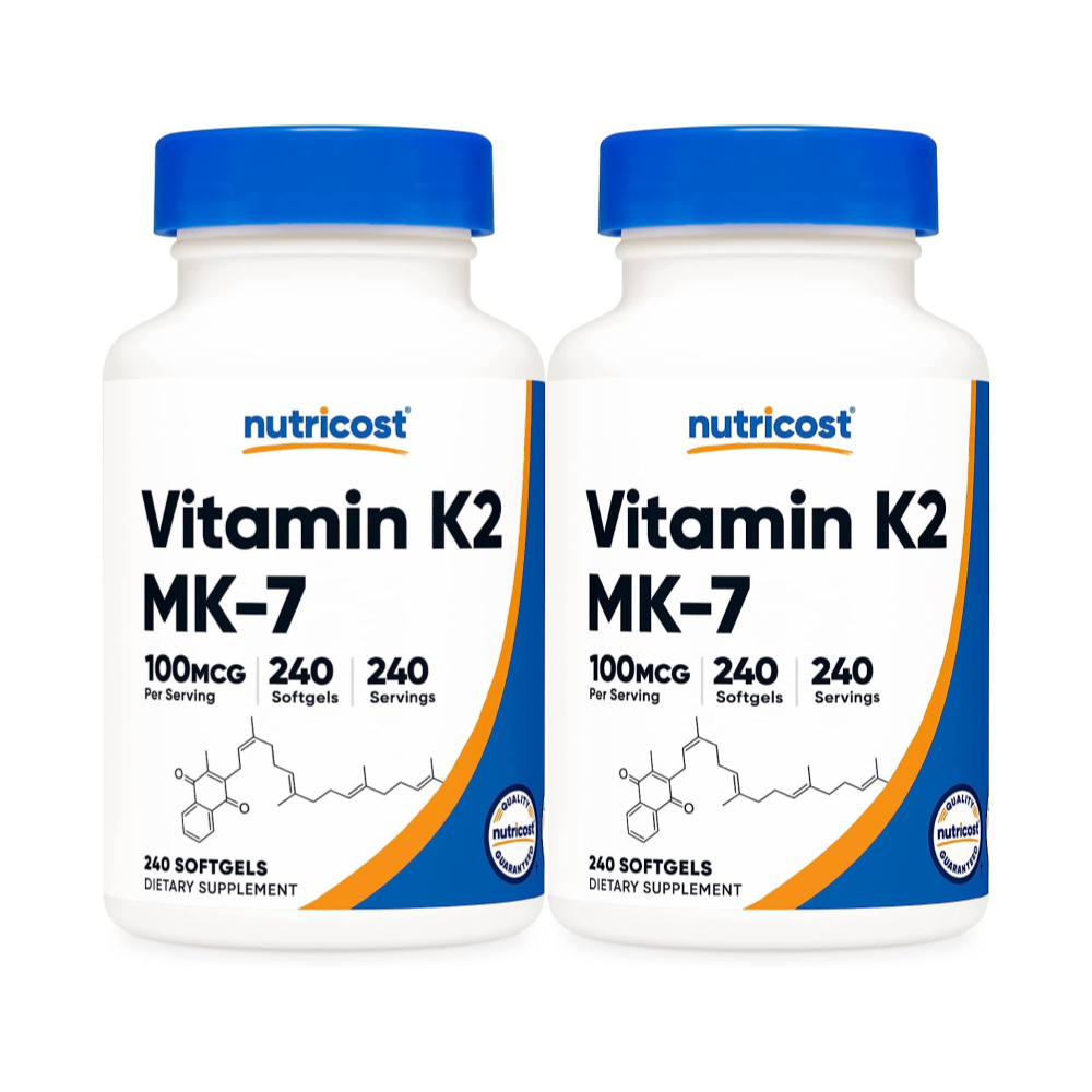 <b>뉴트리코스트 비타민K</b>2MK7 100mcg 240캡슐 2개 소프트젤 메나퀴논 오스테오칼신