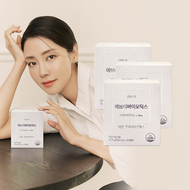 [UNA:N] 유나엔 에브리바이오틱스 아연 50억 유산균 30캡슐, 3개
