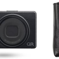 리코 카메라 Ricoh GR 블랙, 가죽 소프트 케이스 포함 디지털 컴팩트