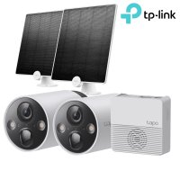 400만화소 실외용 배터리내장 홈CCTV IP카메라 티피링크 Tapo C420S2 (카메라 2개) / A200 태양광 충전패널 2개 세트