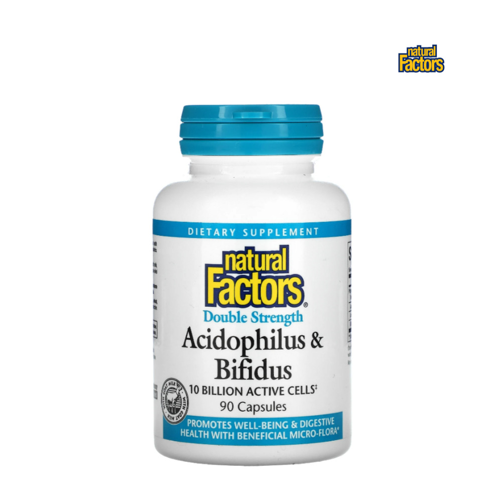 내츄럴팩터스 <b>애시도필러스 비피더스</b> 유산균 <b>100억</b> 90캡슐