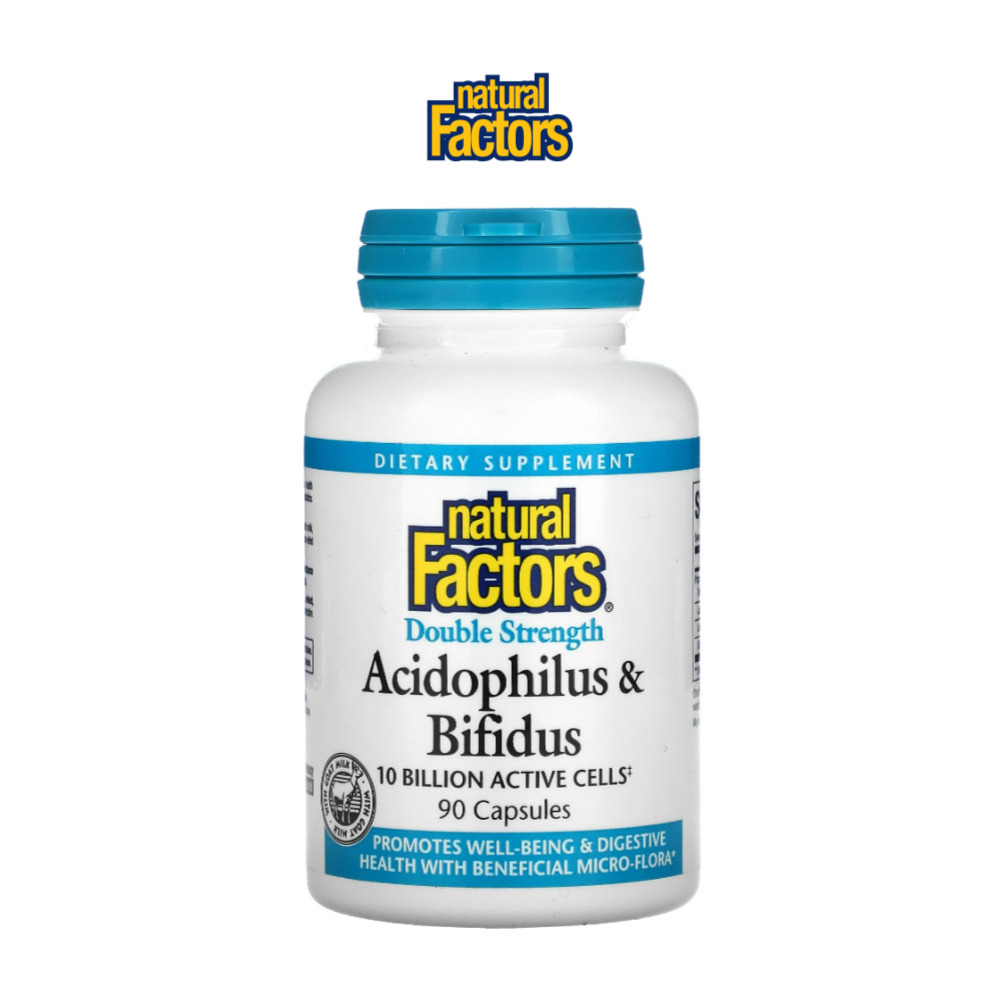 내츄럴팩터스 <b>애시도필러스 비피더스</b> 유산균 <b>100억</b> 90캡슐