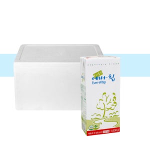 에버휩 1030g, 12개 1박스 보냉포장 가당 휘핑크림 식물성 생크림