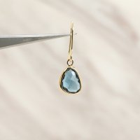 21771 / 조약돌 귀걸이, Pebble Bezel Earrings