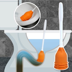 솔앤뻥 특허 뚫어뻥 실리콘 변기청소솔 변기 막혔을 때 화장실 뚜러뻥