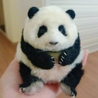 나만의 판다가족 만들기키트 쉬운 팬더 인형만들기 양모 판다 패키지세트