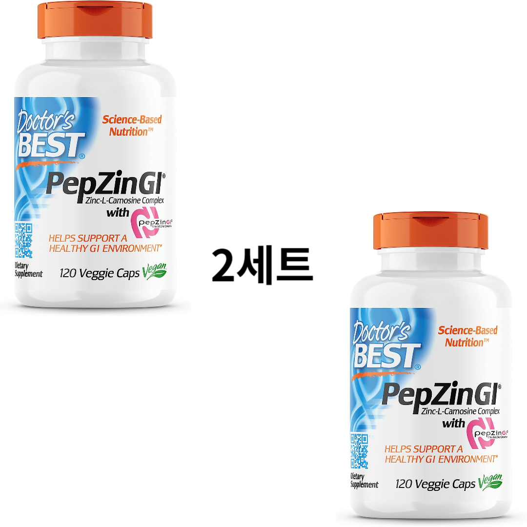 <b>닥터스</b>베스트 <b>아연</b> L-카르노신 콤플렉스 120 야채캡슐 2세트