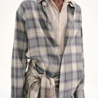 오라리 AURALEE 23AW SUPER LIGHT WOOL CHECK SHIRT