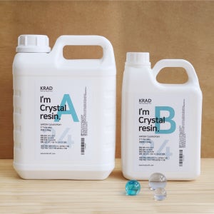 고투명 깨끗한 케이라드 크리스탈레진 5kg 레진아트 에폭시 공예