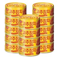 동원 고추참치 85g x 14캔 통조림 간편 샐러드 디저트 홈파티 찌개 가정용 대용량 자취용 반찬