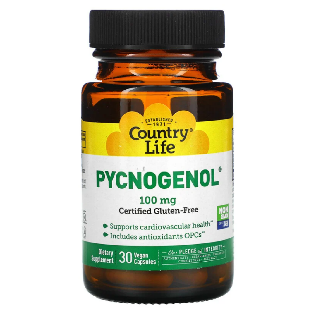 <b>컨츄리라이프 피크노제놀</b> 100mg, 베지 캡슐 30정