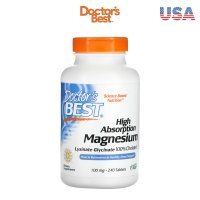 닥터스베스트 킬레이트 마그네슘 100mg 240정 고흡수 Magnesium 글리시네이트