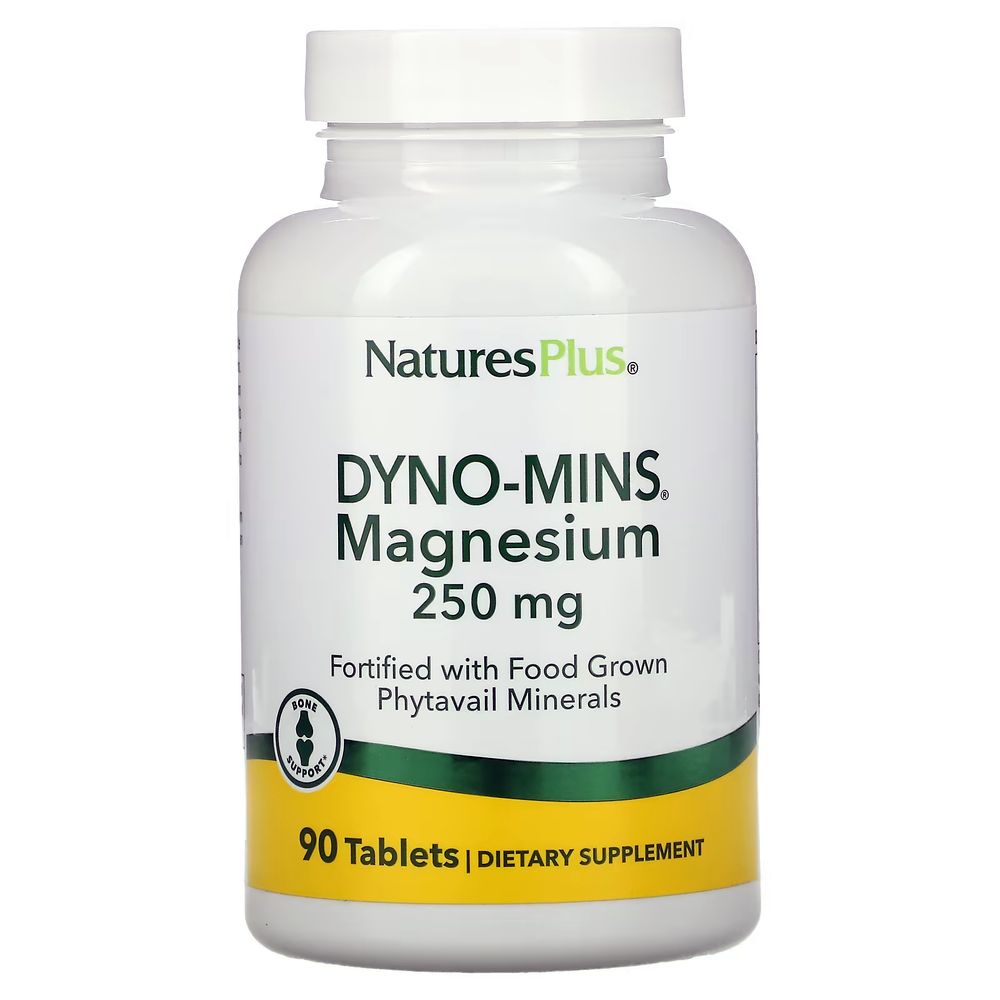 네이처스플러스 <b>Dyno</b> <b>Mins 마그네슘 250mg</b> 90정