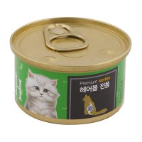 프리미엄 골드 런치캔 80g 헤어볼 고양이캔