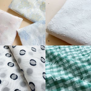 대폭 번아웃 폴리 의류 커튼원단 6종