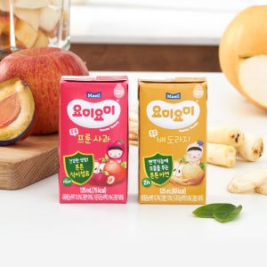 요미요미 튼튼주스 배도라지 125ml 24팩, 프룬사과 125ml 24팩 (총 48팩)