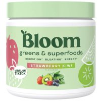 Bloom Nutrition Super Greens Powder Smoothie & Juice Mix Strawberry Kiwi