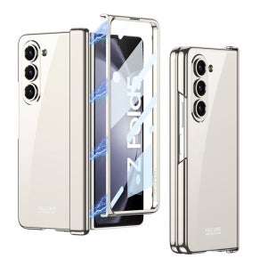 360도 마그네틱 풀커버 글라스 힌지 보호 골드, 갤럭시Z 폴드5