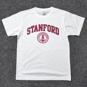 여름 코튼 스탠포드 미국 유명 학교 기념 셔츠
