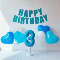 세돌생일상 아이생일파티 생일파티꾸미기 하트풍선세트