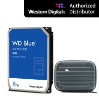 8TB 하드디스크 WD BLUE HDD WD80EAZZ 3.5인치 파우치 패키지