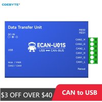 수 USB 변환기 CAN2.0 디버거 버스 분석기는 양방향 2 웨이 송수신기 CDEBYTE ECAN-U01S 휴대용 릴레이