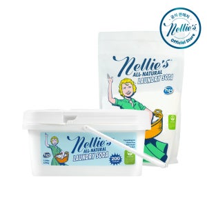 넬리 대용량 세탁세제 200회 (3.29kg)+ 친환경 가루세제 100회 리필형 (1.5kg)