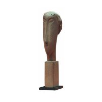 [아르스문디Arsmundi]아메데오 모딜리아니 Amedeo Modigliani 조각, Tête(1911-12), hand-painted, porcelain-like resin