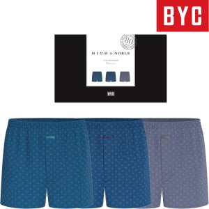 BYC 남성 고급순면 트렁크팬티 사각팬티 박서 80수 3매입세트