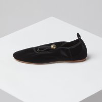 [아카이브앱크 홈]Luv string flat(velvet blk) 러브 스트링 플랫