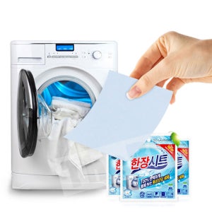 물에녹는 종이타입 세탁기 세제 한장시트 10매