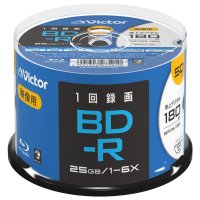 빅터(Victor) 1회 녹화용 블루레이 디스크 BD R VBR130RP50SJ2