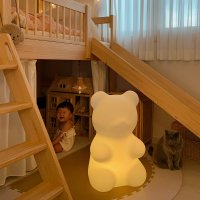 [예약판매]보스 젤리곰 무드등 대형 수유등 아기방조명 65cm 리모컨 밝기조절 색상변화