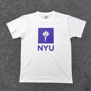 퓨어 코튼 퍼플 뉴욕 대학 NYU 스탠포드 셔츠