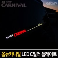 받이 좌우몰딩 쫄대 걸레몰딩 골드 1set 올뉴카니발몰딩 LED라이트 C필러