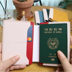 안티스키밍 여권지갑 여권 케이스 RFID 차단 해킹 방지 유럽 여행