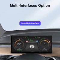 헤드업디스플레이 테슬라 모델 3 Y용 카플레이 디지털 대시보드 헤드업 디스플레이 안드로이드 오토 HUD 액세서리