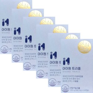안국건강 아이원 트리플 580mg x 60캡슐 x 6박스 6개월분